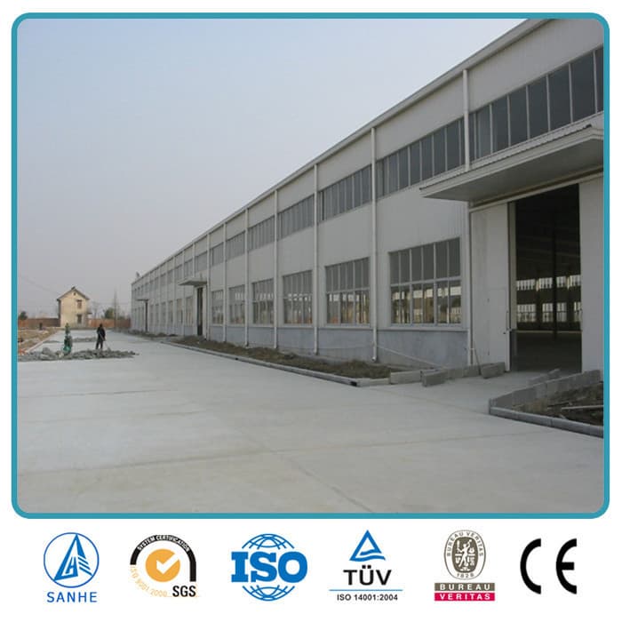 sanhe steel structure warehouse prefabricate shed project